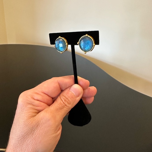 NWT Authentic luxury spring summer rare Julie Vos  Gemstone Statement Earrings - Picture 10 of 17